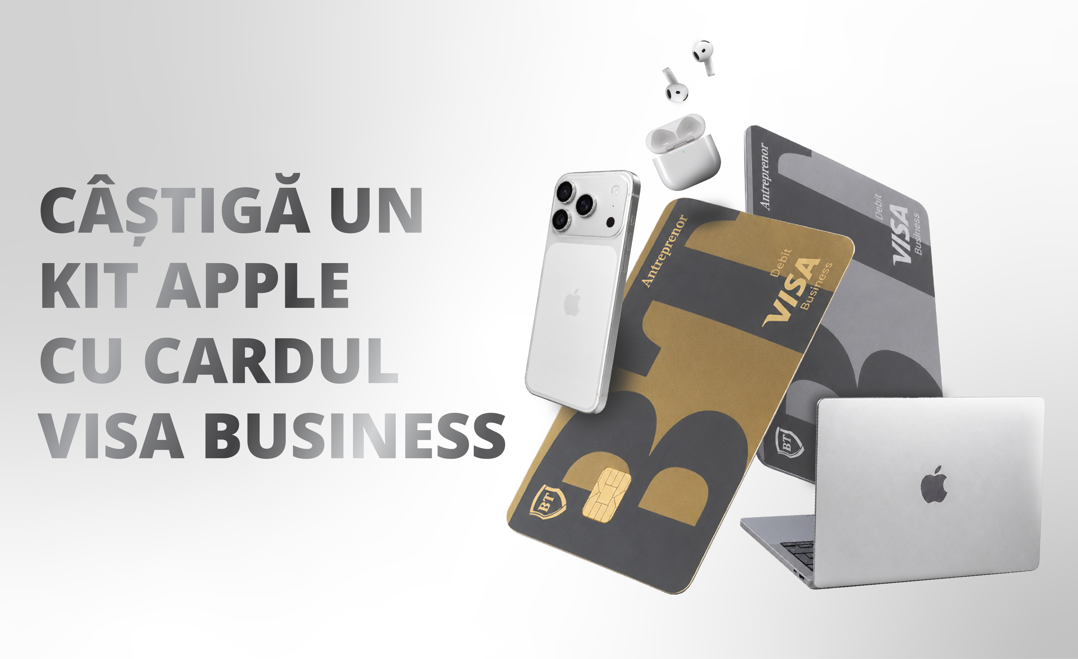 Сплачуйте своєю карткою Visa Business і виграйте набір Apple
