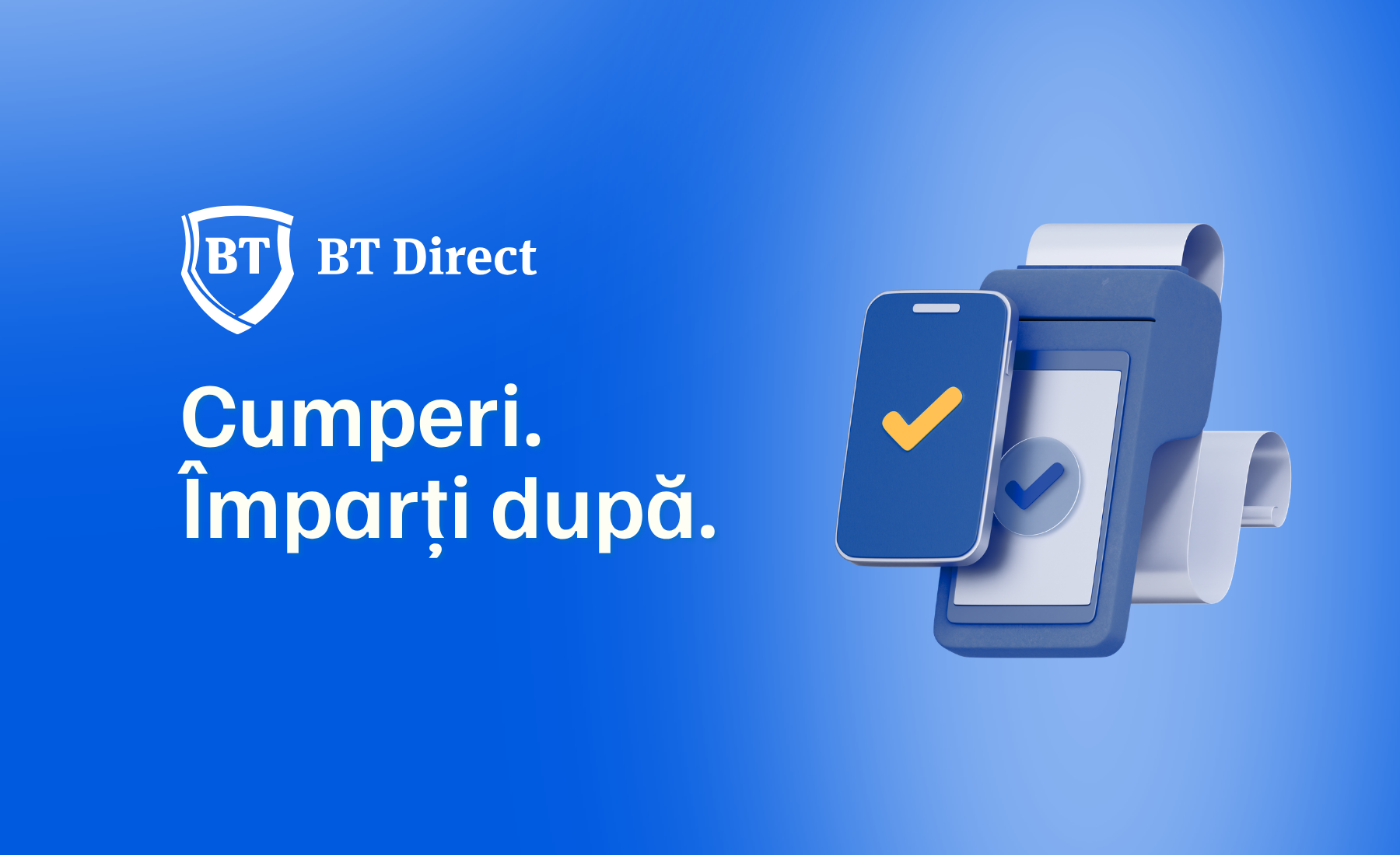 Cu Rate Oriunde ai opțiunea de a alege cum plătești