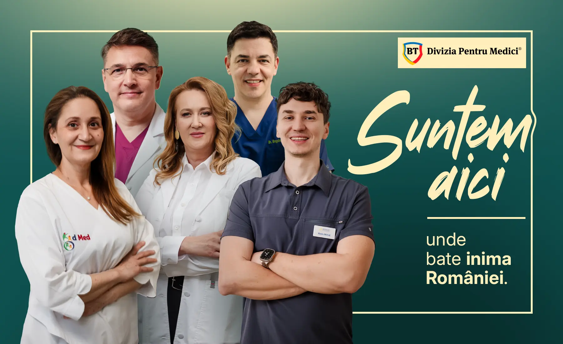 Suntem aici, unde bate inima României.